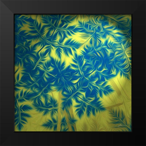 Under Brush II Black Modern Wood Framed Art Print by Burghardt, James