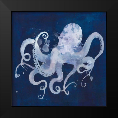 Octopus Shadow II Black Modern Wood Framed Art Print by Popp, Grace