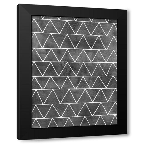 Modern Monochrome II Black Modern Wood Framed Art Print with Double Matting by Popp, Grace
