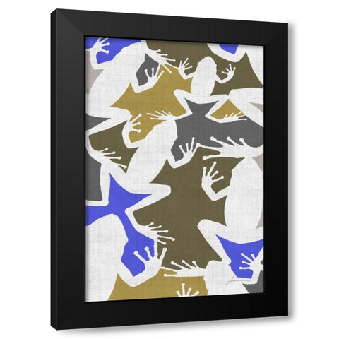 Hopper Panel II Black Modern Wood Framed Art Print with Double Matting by Burghardt, James