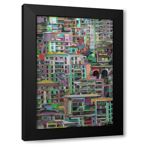 Stack I Black Modern Wood Framed Art Print by Burghardt, James