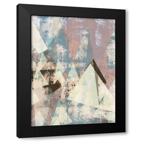 Color Juxtapose II Black Modern Wood Framed Art Print with Double Matting by Goldberger, Jennifer