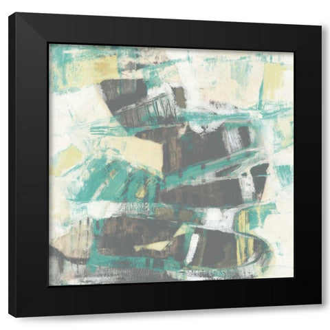 Stacked Orbs II Black Modern Wood Framed Art Print by Goldberger, Jennifer