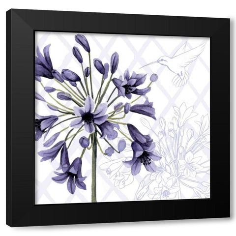Hummingbird Dance I Black Modern Wood Framed Art Print by Popp, Grace
