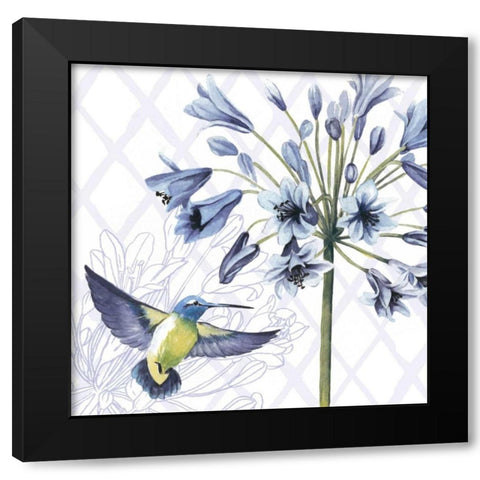 Hummingbird Dance II Black Modern Wood Framed Art Print with Double Matting by Popp, Grace