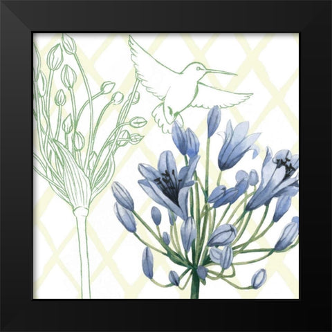 Hummingbird Dance IV Black Modern Wood Framed Art Print by Popp, Grace