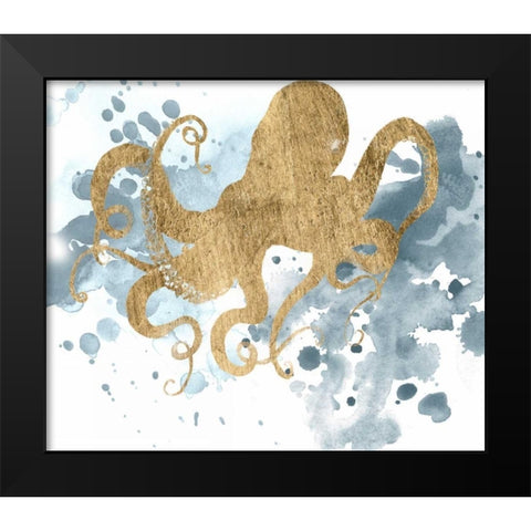 Gilded Splash II Black Modern Wood Framed Art Print by Popp, Grace