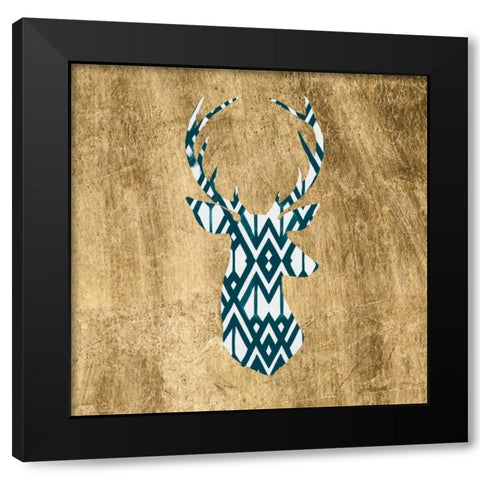 Deco Bust I Black Modern Wood Framed Art Print with Double Matting by Studio W