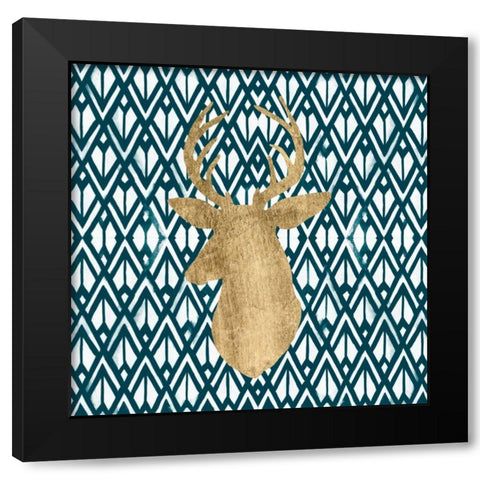 Deco Bust II Black Modern Wood Framed Art Print by Studio W