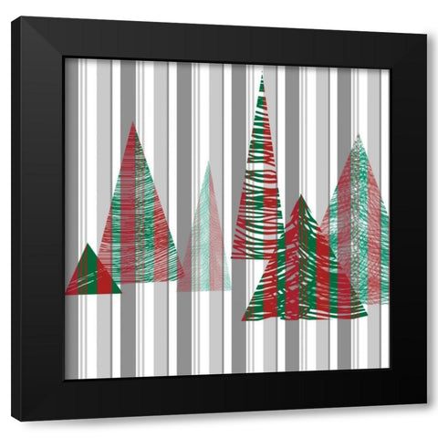 Oh Christmas Tree I Black Modern Wood Framed Art Print by Gordon, Sharon