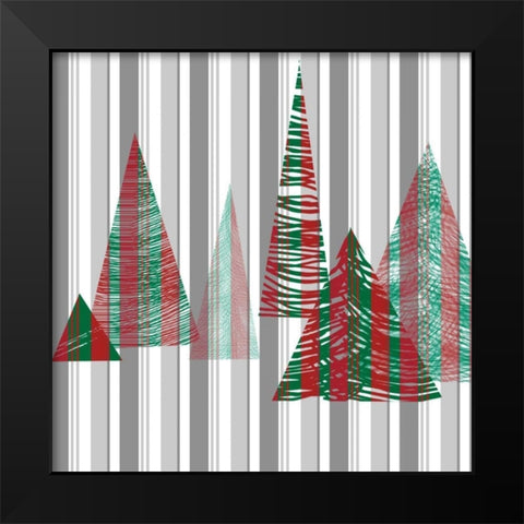 Oh Christmas Tree I Black Modern Wood Framed Art Print by Gordon, Sharon