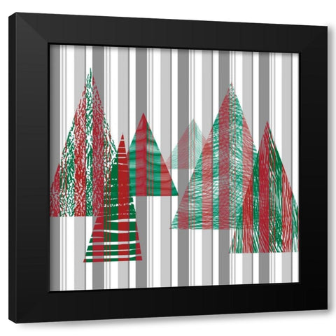 Oh Christmas Tree II Black Modern Wood Framed Art Print by Gordon, Sharon
