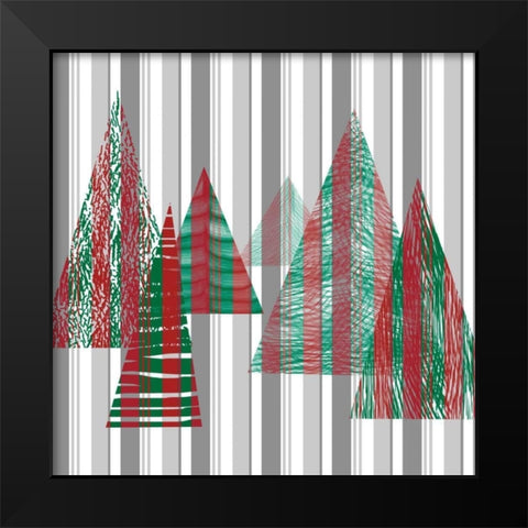 Oh Christmas Tree II Black Modern Wood Framed Art Print by Gordon, Sharon