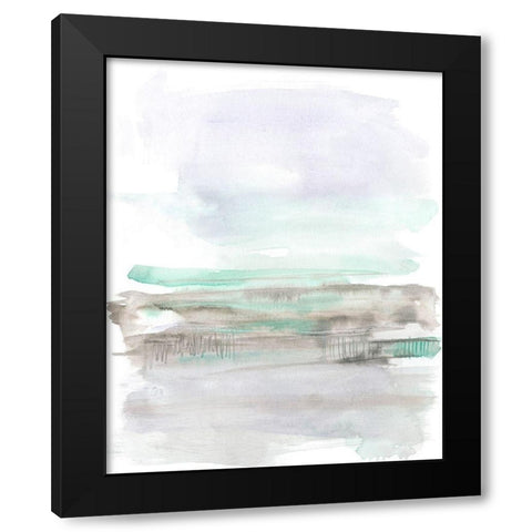 Frost Horizon II Black Modern Wood Framed Art Print with Double Matting by Goldberger, Jennifer
