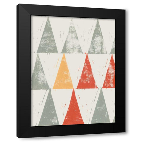 Fall Triad I Black Modern Wood Framed Art Print with Double Matting by Popp, Grace