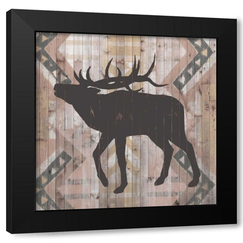 Southwest Lodge Animals I Black Modern Wood Framed Art Print with Double Matting by Vision Studio
