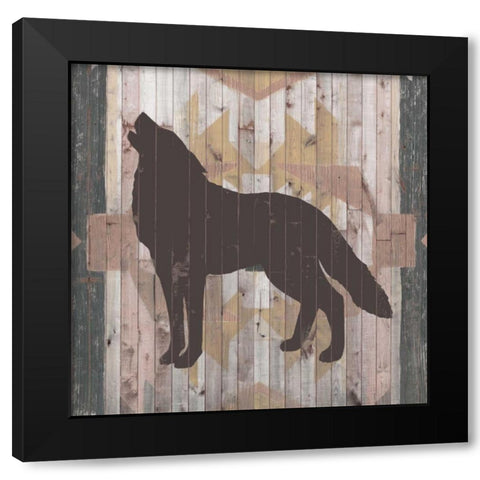 Southwest Lodge Animals II Black Modern Wood Framed Art Print with Double Matting by Vision Studio