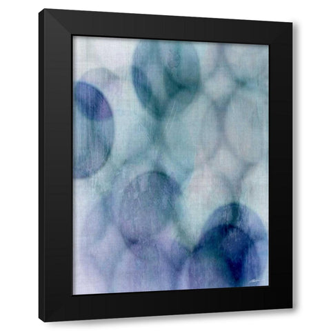 Moody Blue I Black Modern Wood Framed Art Print by Butler, John