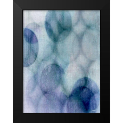 Moody Blue I Black Modern Wood Framed Art Print by Butler, John