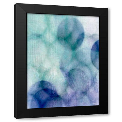 Moody Blue II Black Modern Wood Framed Art Print with Double Matting by Butler, John