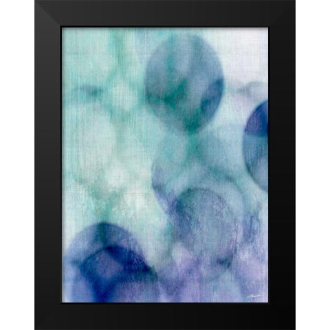 Moody Blue II Black Modern Wood Framed Art Print by Butler, John