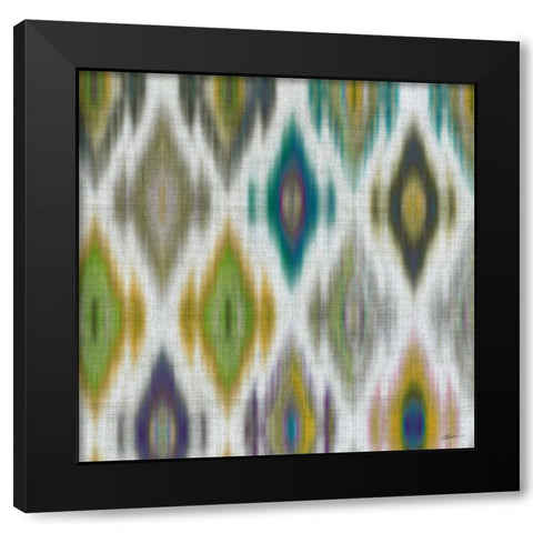 Marrakech Blue II Black Modern Wood Framed Art Print with Double Matting by Butler, John