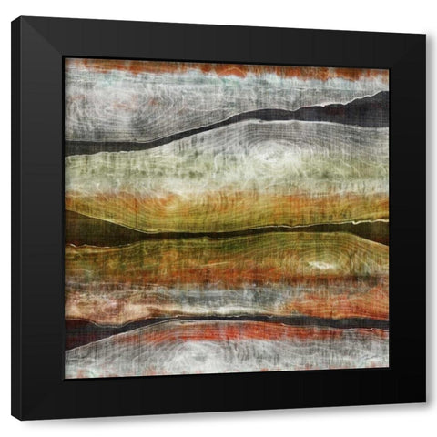 Painted Live Edge I Black Modern Wood Framed Art Print with Double Matting by Butler, John