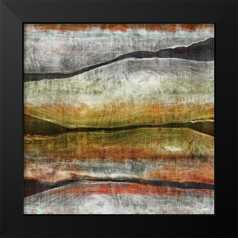 Painted Live Edge I Black Modern Wood Framed Art Print by Butler, John