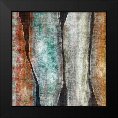 Painted Live Edge II Black Modern Wood Framed Art Print by Butler, John