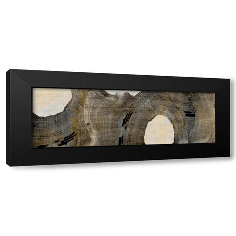 Cedar Round I Black Modern Wood Framed Art Print by Butler, John