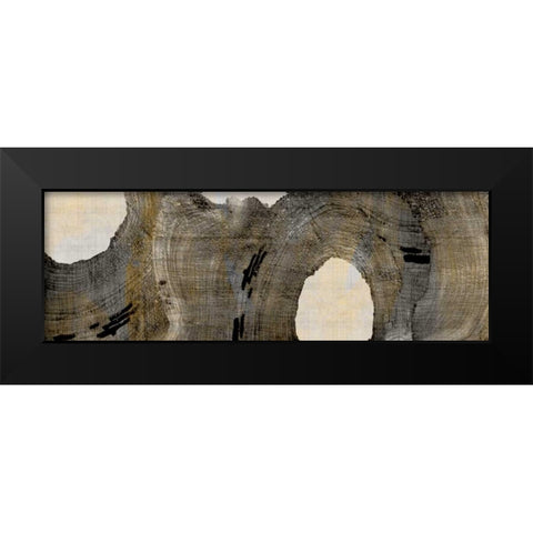 Cedar Round I Black Modern Wood Framed Art Print by Butler, John