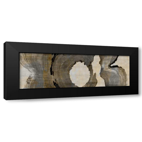 Cedar Round II Black Modern Wood Framed Art Print by Butler, John