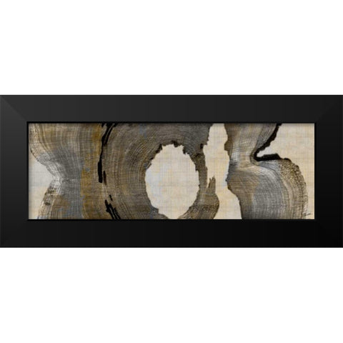 Cedar Round II Black Modern Wood Framed Art Print by Butler, John