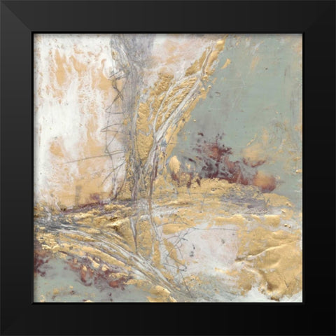 Gilded Circuit II Black Modern Wood Framed Art Print by Goldberger, Jennifer