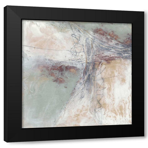 Tension and Connection II Black Modern Wood Framed Art Print with Double Matting by Goldberger, Jennifer