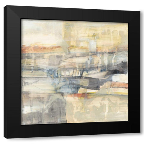 Pastel Earth I Black Modern Wood Framed Art Print with Double Matting by Goldberger, Jennifer