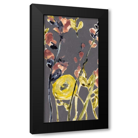 Anemone and Coral I Black Modern Wood Framed Art Print with Double Matting by Goldberger, Jennifer