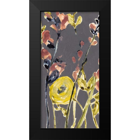 Anemone and Coral I Black Modern Wood Framed Art Print by Goldberger, Jennifer