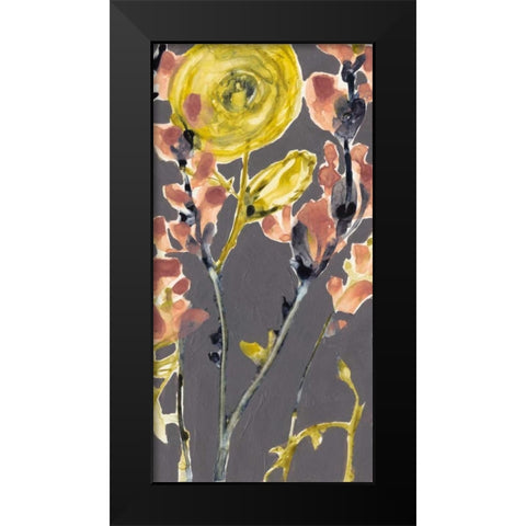 Anemone and Coral II Black Modern Wood Framed Art Print by Goldberger, Jennifer