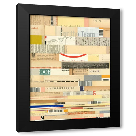 True I Black Modern Wood Framed Art Print with Double Matting by Galapon, Nikki
