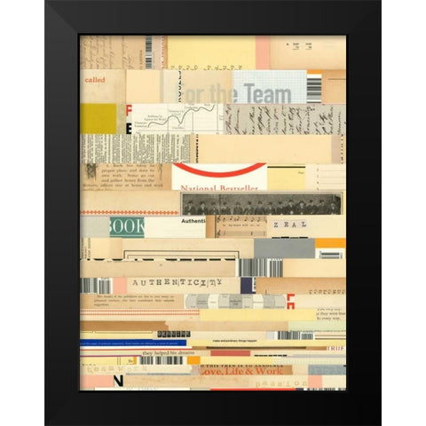 True I Black Modern Wood Framed Art Print by Galapon, Nikki