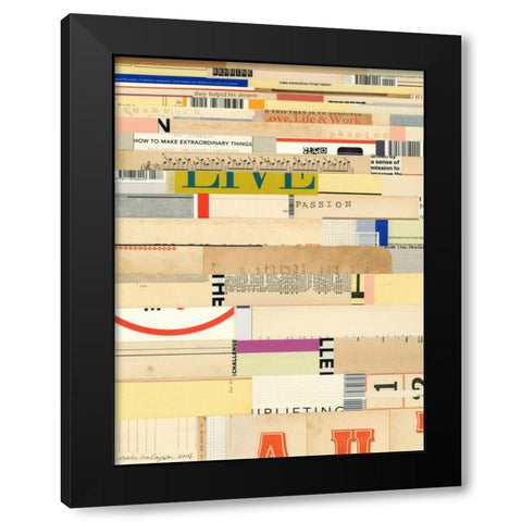 True II Black Modern Wood Framed Art Print with Double Matting by Galapon, Nikki