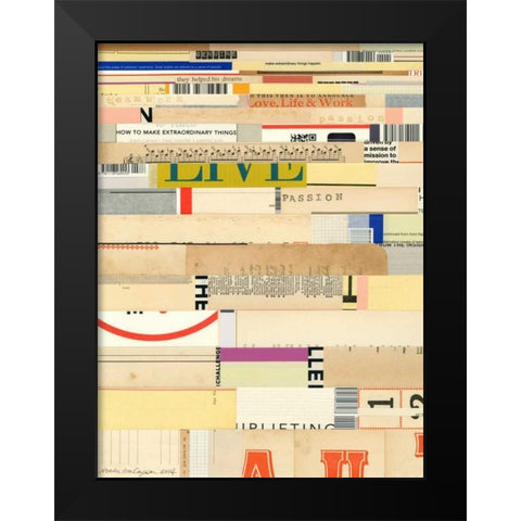 True II Black Modern Wood Framed Art Print by Galapon, Nikki