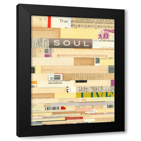 True III Black Modern Wood Framed Art Print by Galapon, Nikki