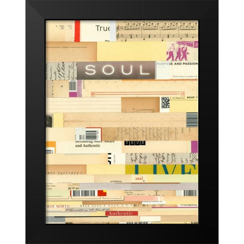 True III Black Modern Wood Framed Art Print by Galapon, Nikki