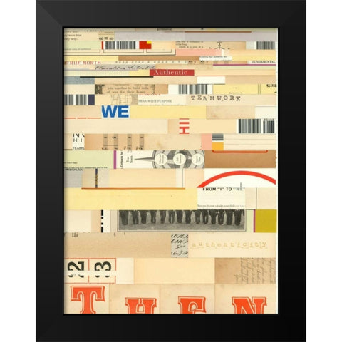 True IV Black Modern Wood Framed Art Print by Galapon, Nikki