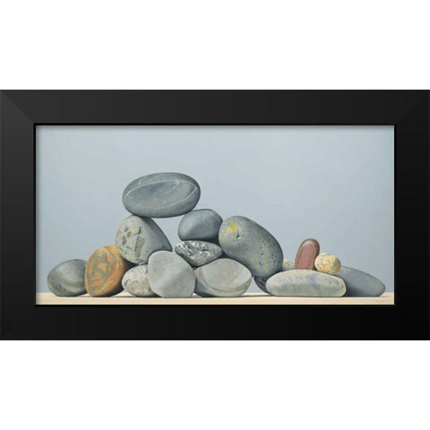 Rocks - Still Life Black Modern Wood Framed Art Print by Cholakian, Kevork