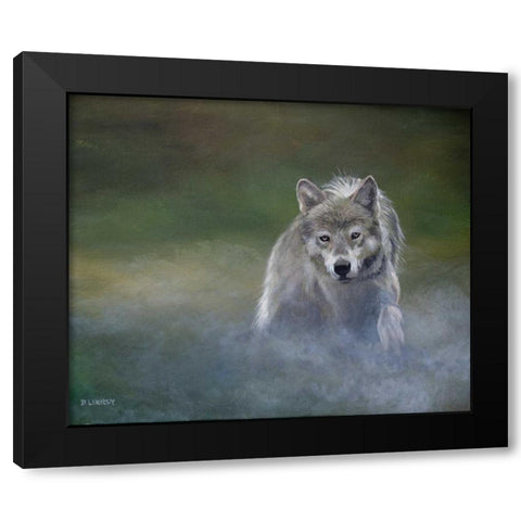 Misty Wild I Black Modern Wood Framed Art Print by Lynnsy, B.