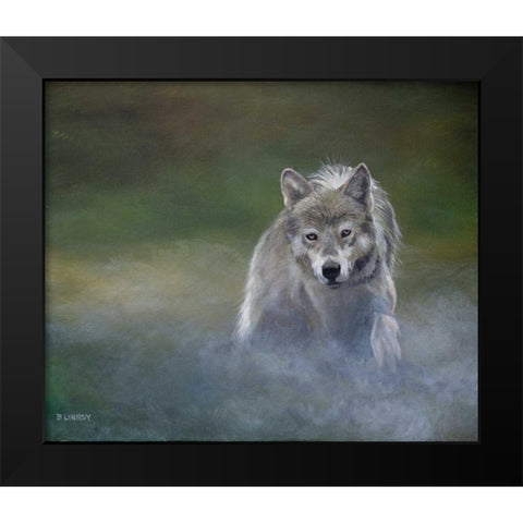 Misty Wild I Black Modern Wood Framed Art Print by Lynnsy, B.