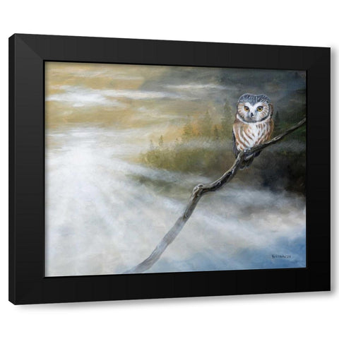 Misty Wild II Black Modern Wood Framed Art Print by Lynnsy, B.